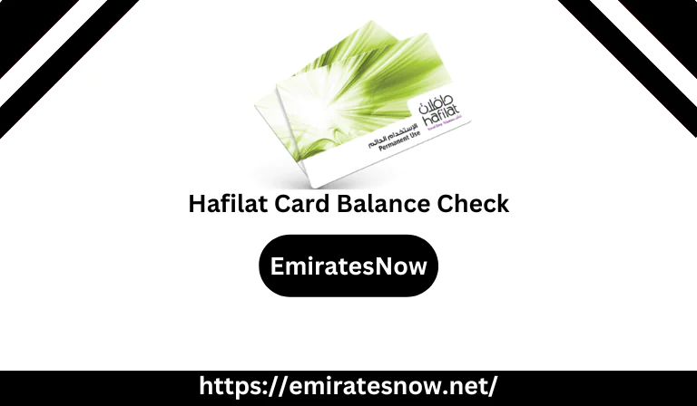 Hafilat Card Balance Check