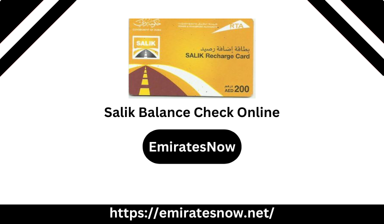 Salik Balance Check Online